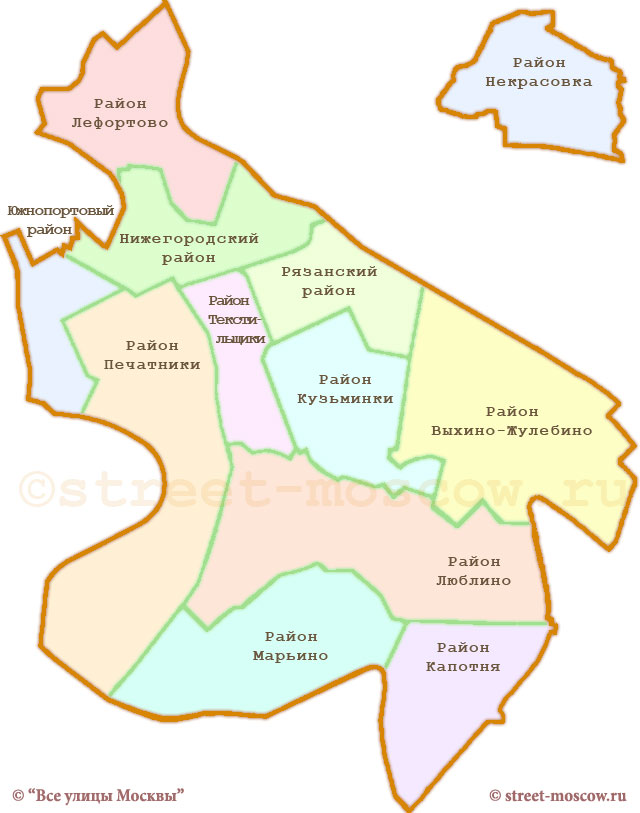 Карта округа