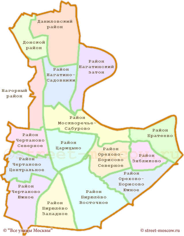 Карта округа