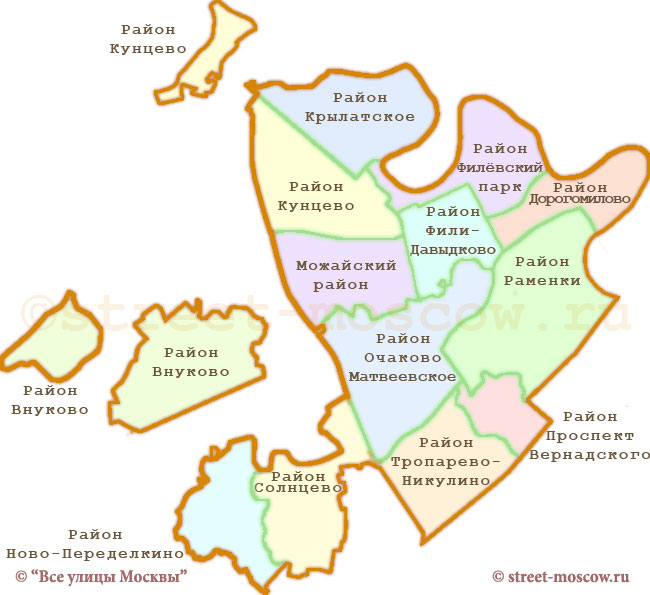 Карта округа