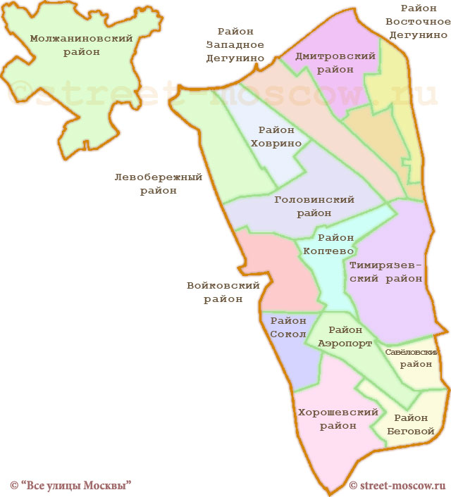 Карта округа