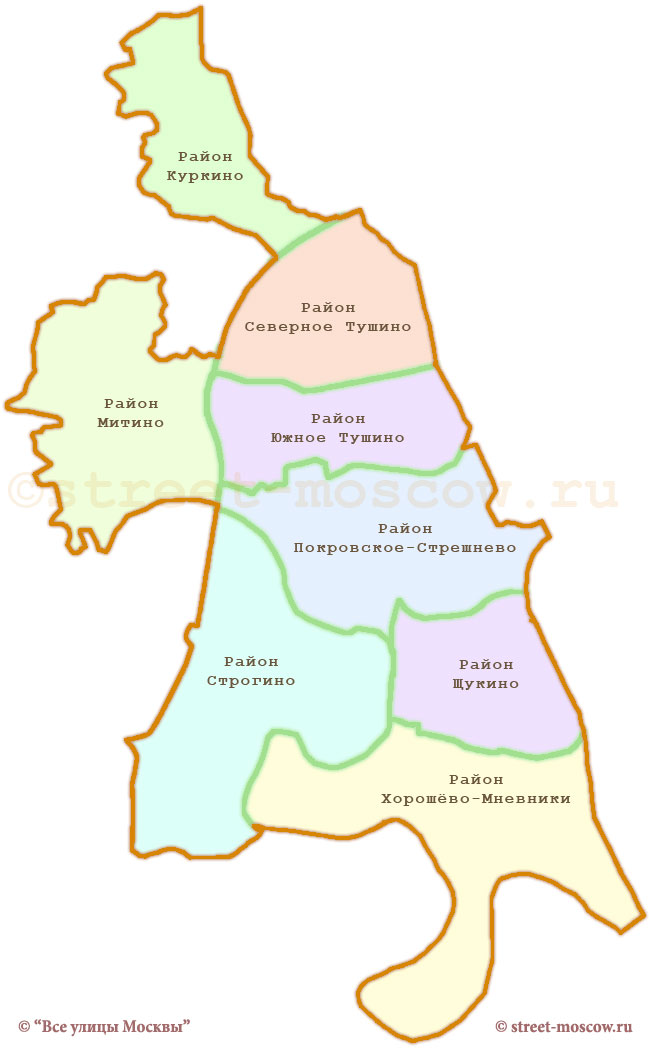 Карта округа