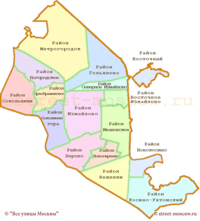 Карта округа