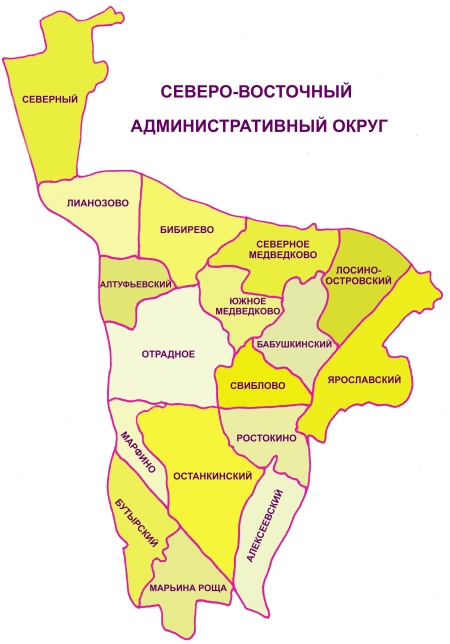 Карта округа
