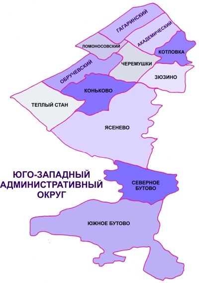 Карта округа